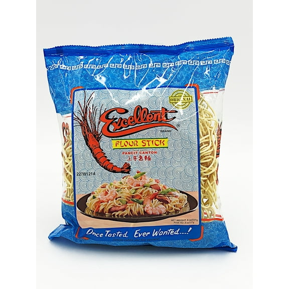 Excellent Wheat Noodle Pancit Canton 8oz Pack of 2