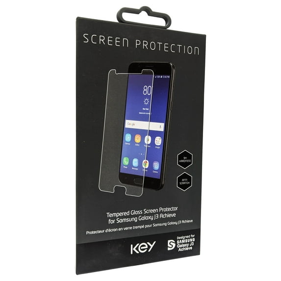 KEY Tempered Glass Screen Protector for Samsung Galaxy J3 Achieve
