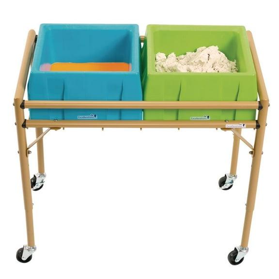 Excellerations 2-Station Sensory Sand Table with Lids