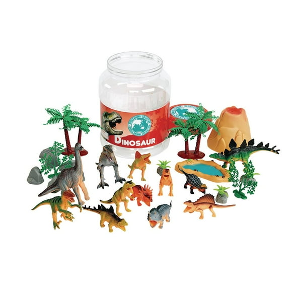 Excellerations Dinosaur Bucket - Set of 31 Pieces