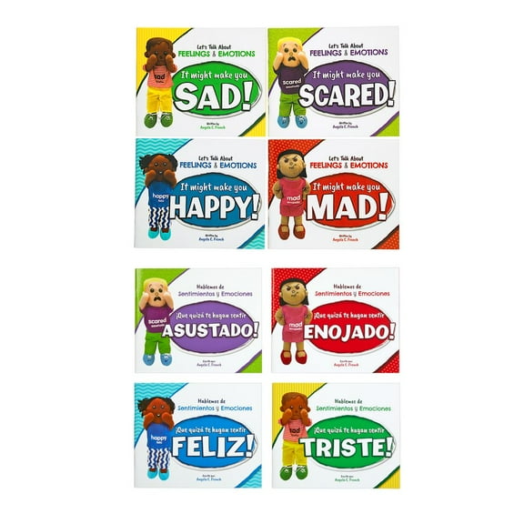 Excellerations English & Spanish Emotions Book Set 1 - 8 books