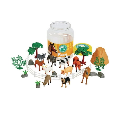Excellerations Farm Animal Bucket - Set of 31 Pieces