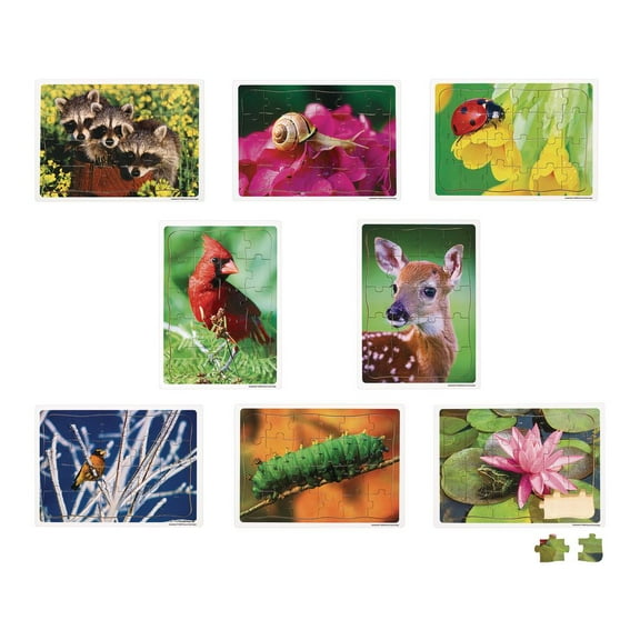 Excellerations Garden Creature Puzzles - Set of 8