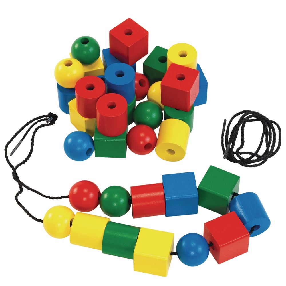 Excellerations Jumbo Lacing Beads - 36 Pieces