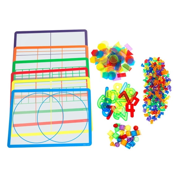 Excellerations Light Table Mats & Bucket With Bits