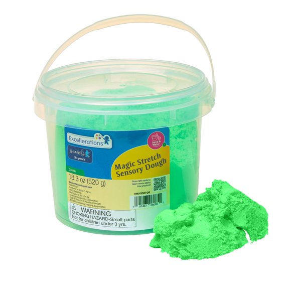 Excellerations Magic Stretch Sensory Dough Green