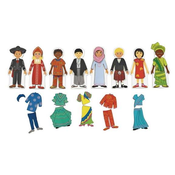 Excellerations Magnetic Multicultural Dressing Dolls