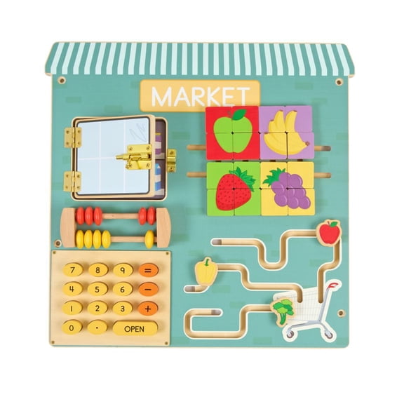 Excellerations PlayGenius Community Helpers Wall Panel Market