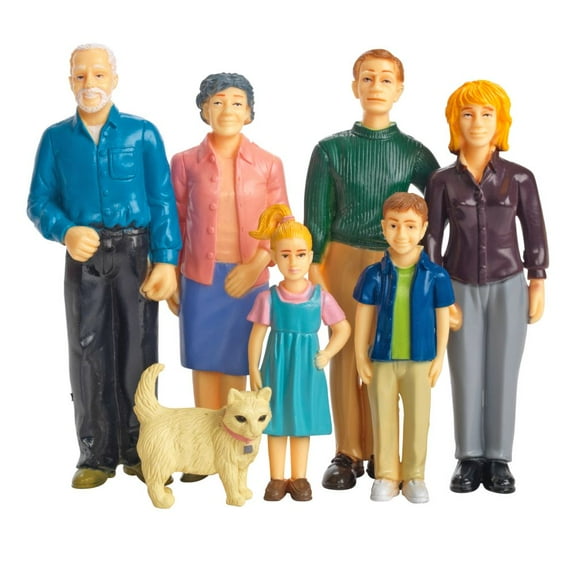 Excellerations Pretend Play Figures - Extended Caucasian Family