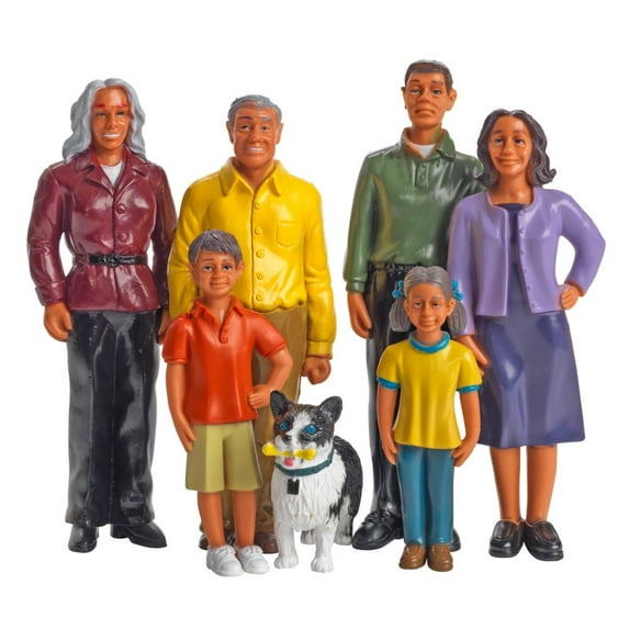 Excellerations Pretend Play Figures - Extended Hispanic Family