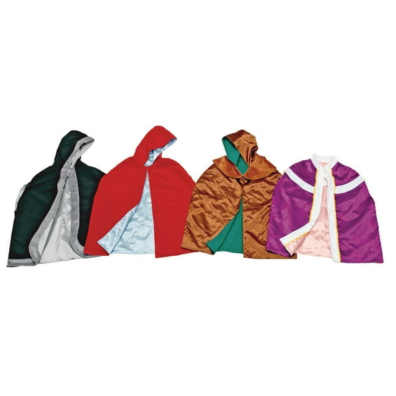 Excellerations Reversible Fairy Tale Capes Set of 4