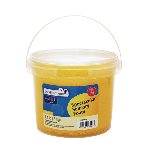 Excellerations Spectacular Sensory Foam - Yellow, 1.1 lb.