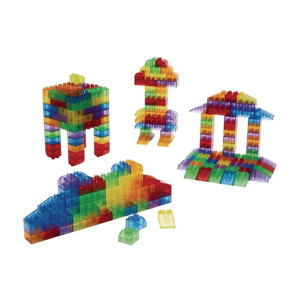 Excellerations Translucent Building Bricks - 206 Pieces