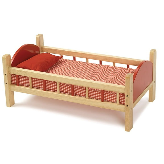 Excellerations Wooden Doll Bed - 21-3/4"L