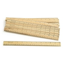 Excellerations Wooden Rulers - Set of 12 (Item # RULERS)
