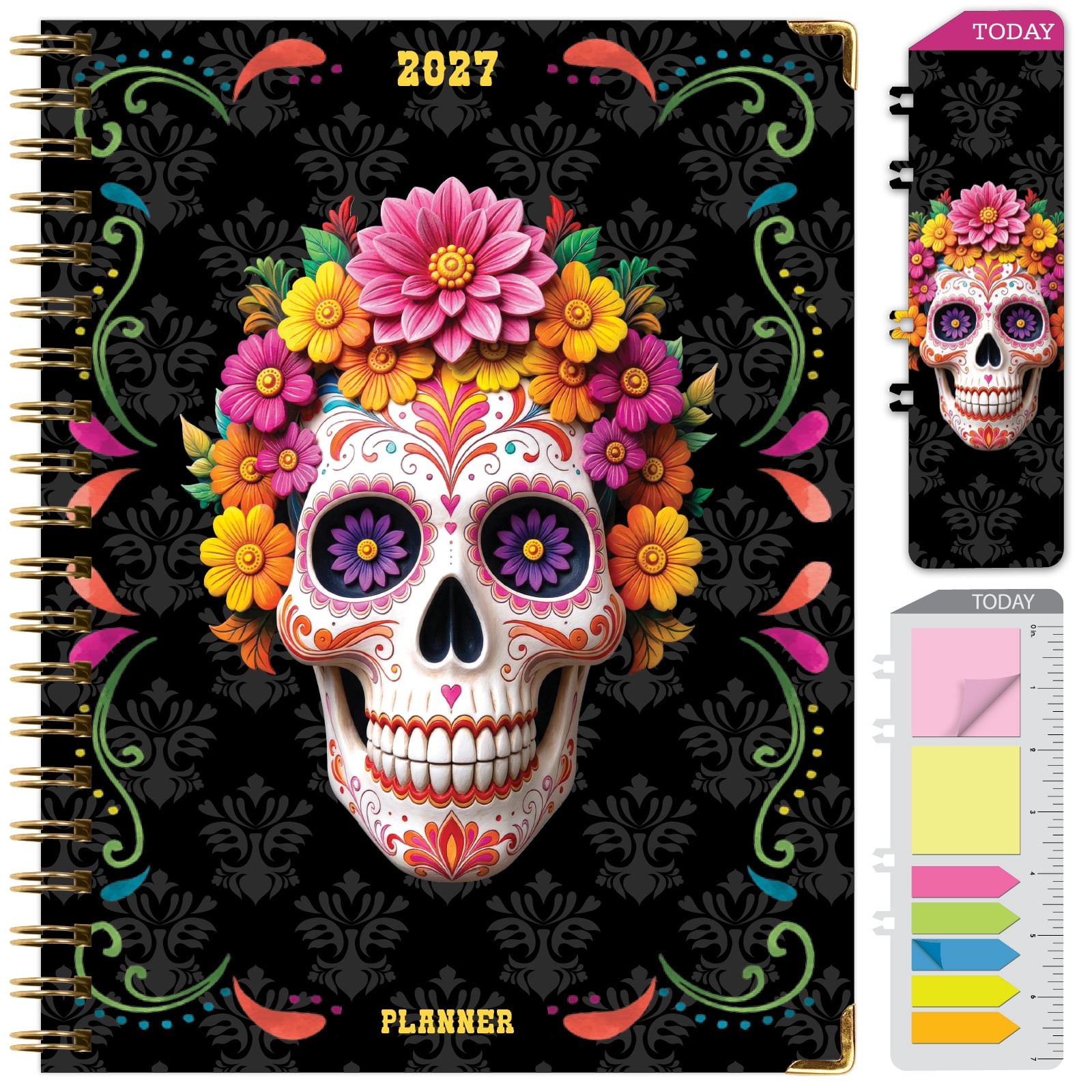 Excello 2027 15-Month Hardcover Weekly & Monthly Planner Calendar, 8.5 ...
