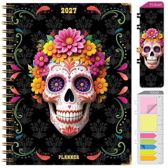 Excello 2027 15-Month Hardcover Weekly & Monthly Planner Calendar, 8.5 ...