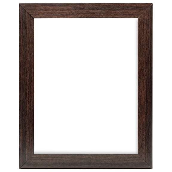 Excello Brands Plastic Snap Frame, 8.5" x 11", Vertical/Horizontal, Wall Mounted, Walnut