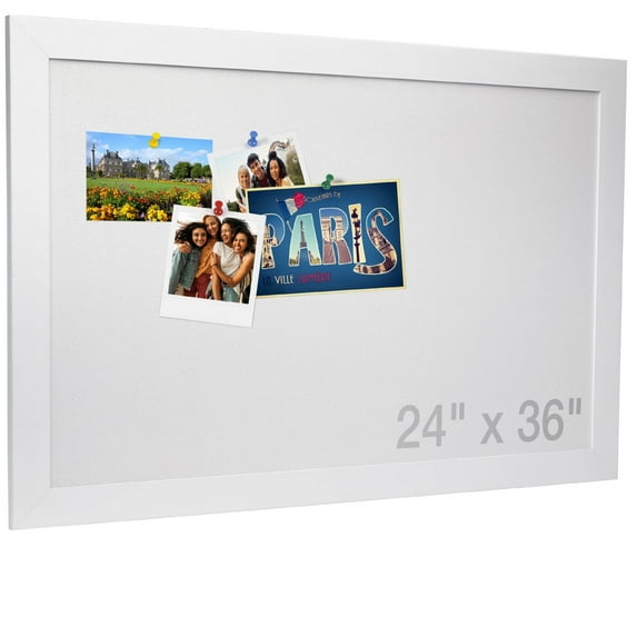 Excello Global Products 24x36 Wood Frame Corkboard