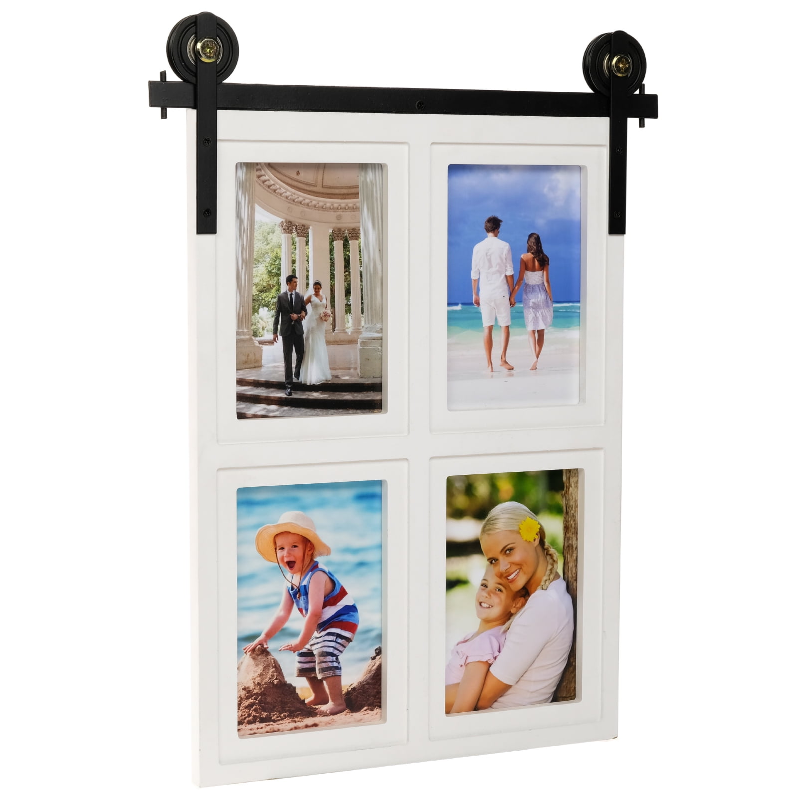 Black and White 4x6 Collage Frame - Holds 4 4x6 Photos (2 Pack) - Excello  Global Brands