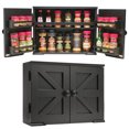 thumbnail image 1 of Excello Global Products Barndoor Spice Cabinet, Black, 1 of 7