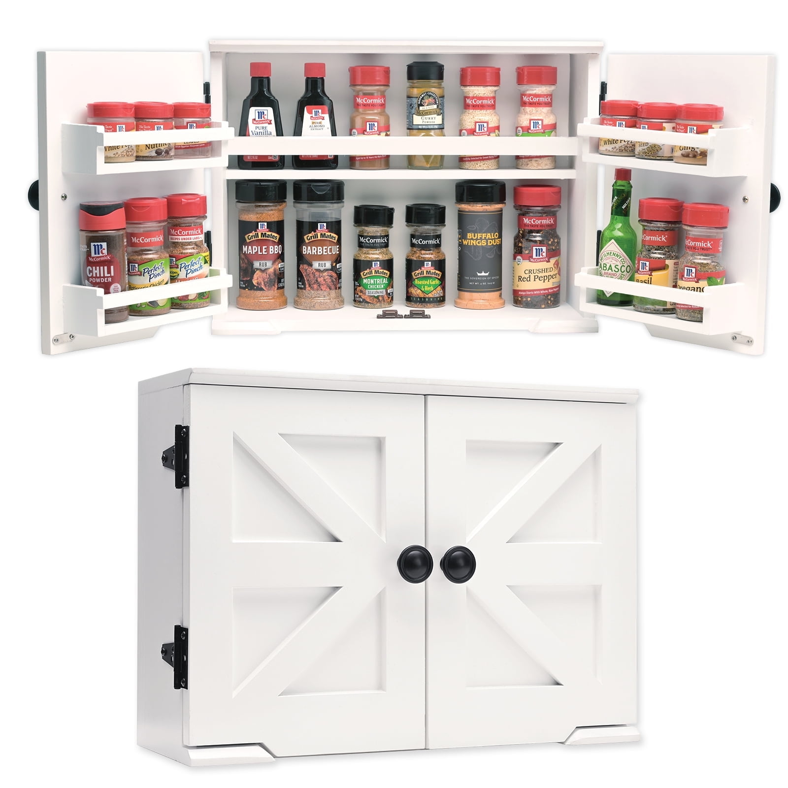 McCormick Gourmet Organic Three Tier Wood Spice Rack 27.6 oz 24 Count Walmart