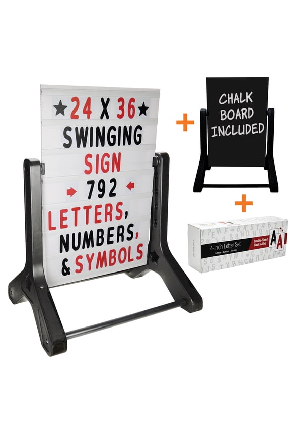 24"x36" Swinging Chalkboard
