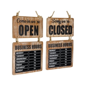 Excello Global Products Business Hours Outdoor Sign 9.75" x 22.5" Multicolor (EGP-HD-0310)