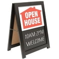 thumbnail image 1 of Excello Global Products 19"x25" Dual-Sided Open House A-Frame Sidewalk Sign with Chalkboard19"x25" Open House A-Frame, 1 of 6