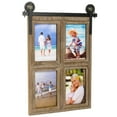 thumbnail image 1 of Excello Global Products EGP-HD-0445-A Barndoor Collage Photo Frames, Collage Picture Frames Holds Four 4" X 6" Photos, Brown, 13" X 17", 1 of 5