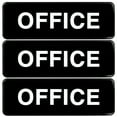 thumbnail image 1 of Excello Global Products Easy to Mount 9 by 3 in Informative Plastic Office Sign with Symbols, Black, Pack of 3 - EGP-HD-0263, 1 of 5