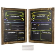 Excello Global Products First Day and Last Day of School Chalkboard Set, 2 Boards