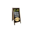 thumbnail image 1 of Excello Global Products Gigantic Sandwich Board Sidewalk Chalkboard Sign Wood 59" x 27", 1 of 5