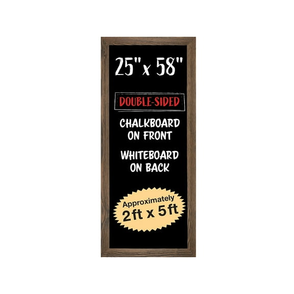 Excello Global Products Hanging Chalkboard/Whiteboard Rustic 58" x 25" (EGP-HD-0195-OS)