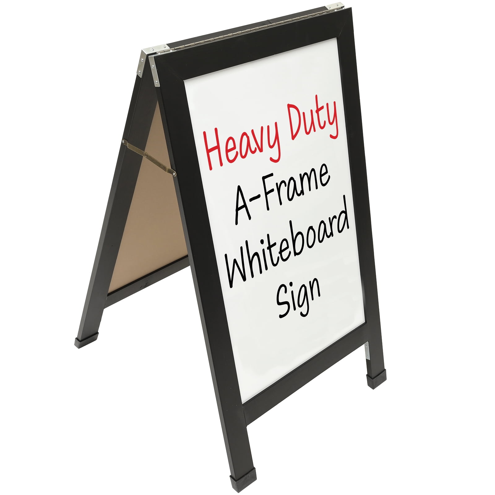 Excello Global Products Indestructible A-Frame Whiteboard, Dry-Erase Board, Presentation Board for Meetings, and Collaborative Sessions, Black, 40" x 22"