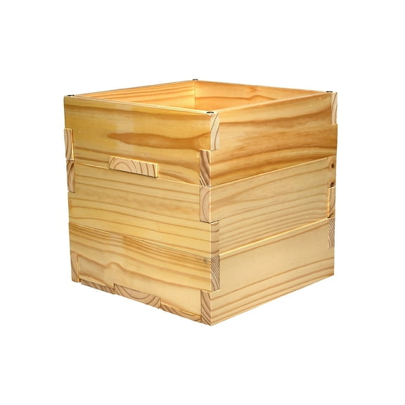 Excello Global Products Large Planter with Pole Support Natural Wood (EGP-HD-0478)