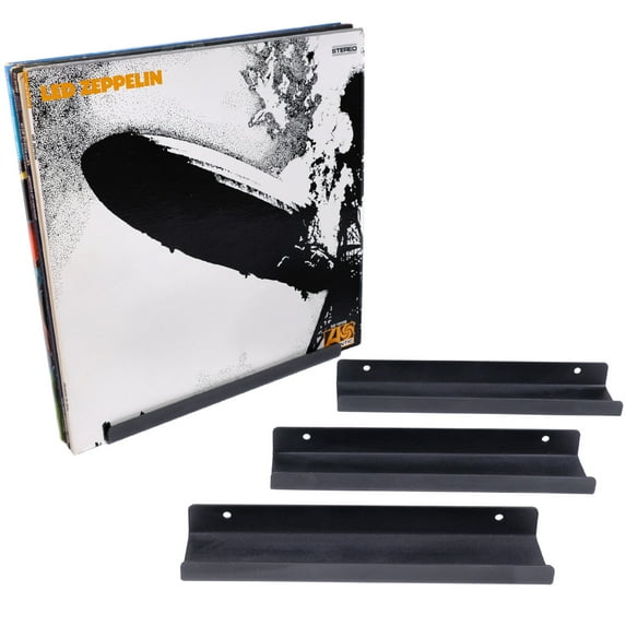 Excello Global Products Metal Record Holder Shelf 4-Pack - EGP-HD-0299