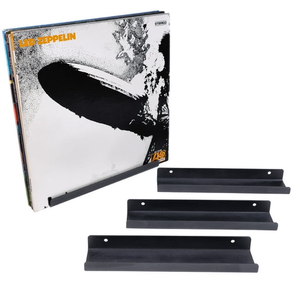 Excello Global Products Metal Record Holder Shelf 4-Pack - EGP-HD-0299