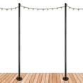 thumbnail image 1 of Excello Global Products Premium String Light Poles -2 Pack - Extends to 10 Feet – Deck Mount (Wood/Concrete) - EGP-LP-V2-2-DK, 1 of 7