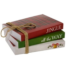 Excello Global Products Set of 3 Christmas Decor Books - Jingle All The Way - EGP-HD-0439-C