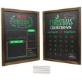 thumbnail image 1 of Excello Global Products Wooden Chalkboard 13 by 17 in Photo Frame Christmas Decoration with White Chalks, Version 2, Set of 2 Boards - EGP-HD-0239, 1 of 6