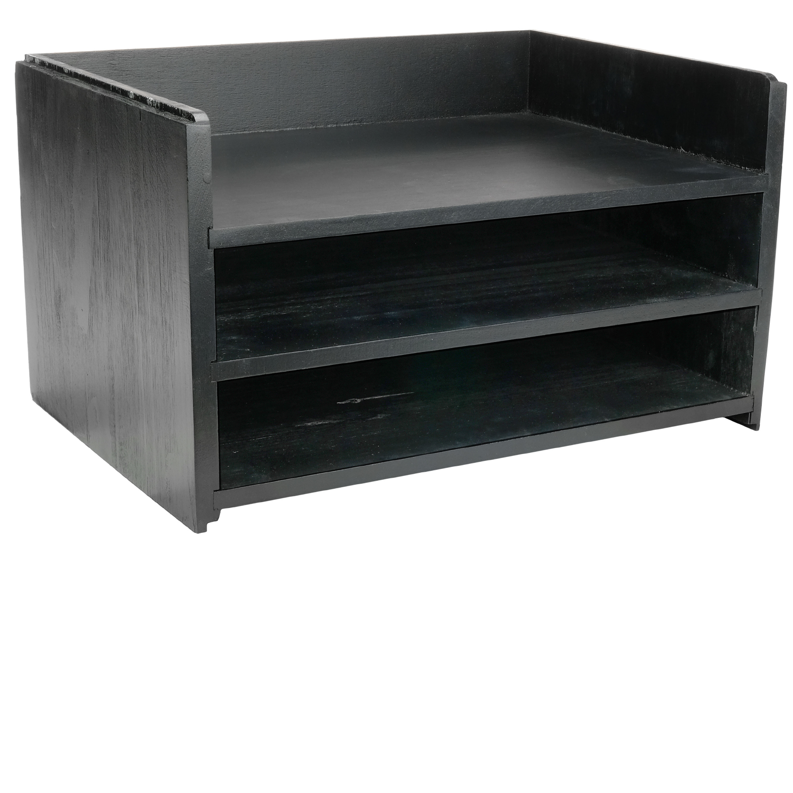 Innovative Storage Designs Stackable Letter Trays, Black, Pack Of 6