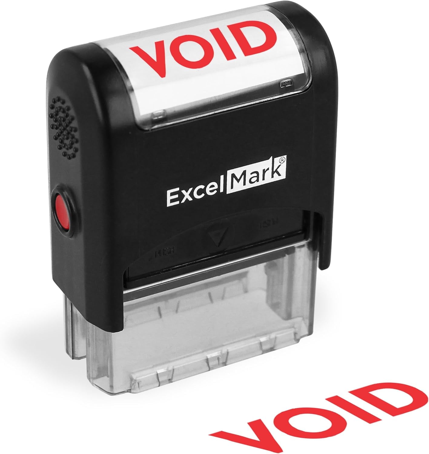 ExcelMark Void Stamp Self-Inking Rubber Stamp - Red Ink for Office Use, Ideal for Efficient Document Management with Void Stamps, Perfect for Professional Settings