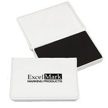 Excelmark Black Ink Pad for Rubber Stamps 2-1/8 Inches by 3-1/4 Inches