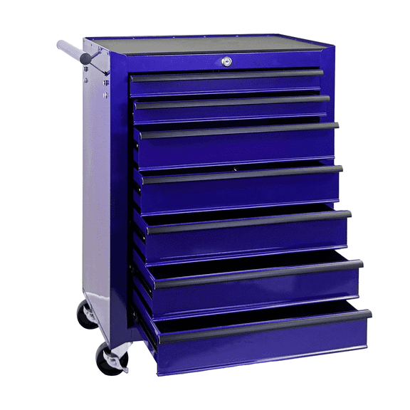 Excelo 20" Rolling Metal 7-Drawer Tool Chest for Garage Workshop Mechanics, Steel Tool Storage Box Organizer,Amethyst Charm Purple
