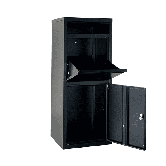 EXCELO 40.3 Powder Coated Steel Locking Parcel Drop Box, Anti-Theft, Waterproof, Heavy Duty, Letter Slot