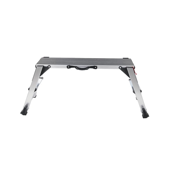 Excelo 660lbs Heavy Duty Aluminum Folding Work Platform, Non-Slip Drywall Stool Ladder for Cleaning, Painting & DIY Projects