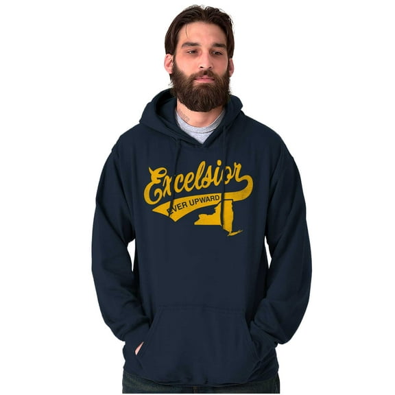 Excelsior Ever Upward New York Motto Hoodie Sweatshirt Women Men Brisco Brands S