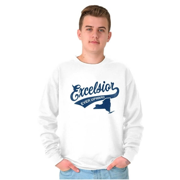 Excelsior Ever Upward New York Motto Sweatshirt for Men or Women Brisco Brands L