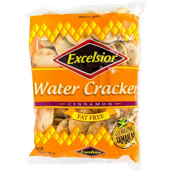 Excelsior Genuine Jamaican Water Crackers Cinnamon, 11.85 OZ